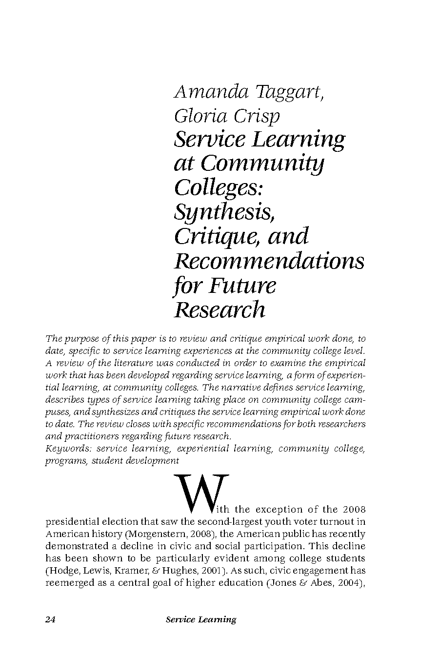 recommendations for future researchers sample